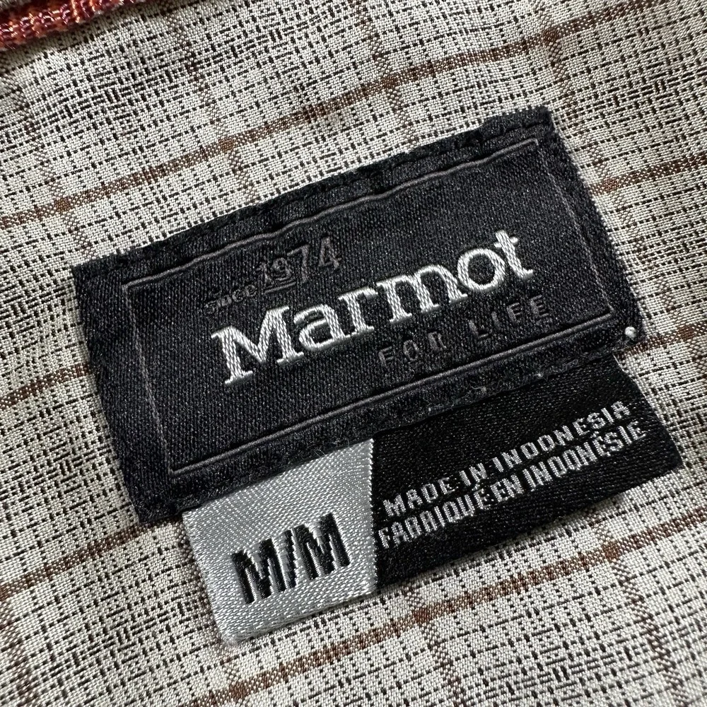 Marmot for‎ Life Button Up Front Short Sleeve Casual Shirt Mens Medium M - Picture 3 of 8